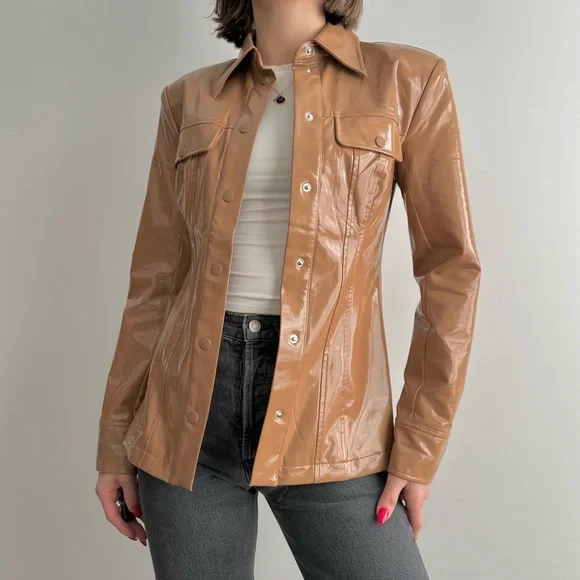 Camila Coelho Taurus Shacket Brown - Picture 5 of 11